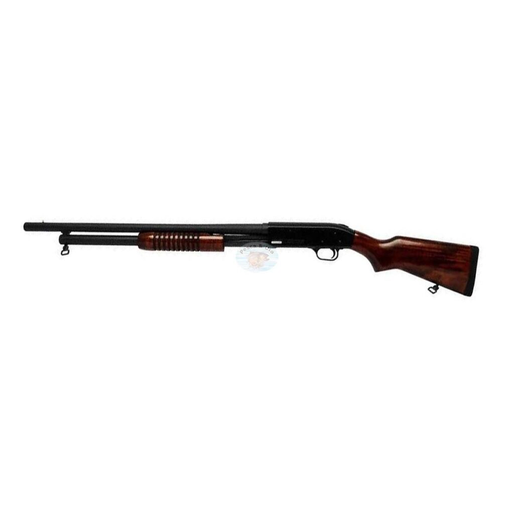 Espingarda Boito Cal.12 Mod.Pump 8 tiros Coronha em Madeira de Lei – Cano 610mm
