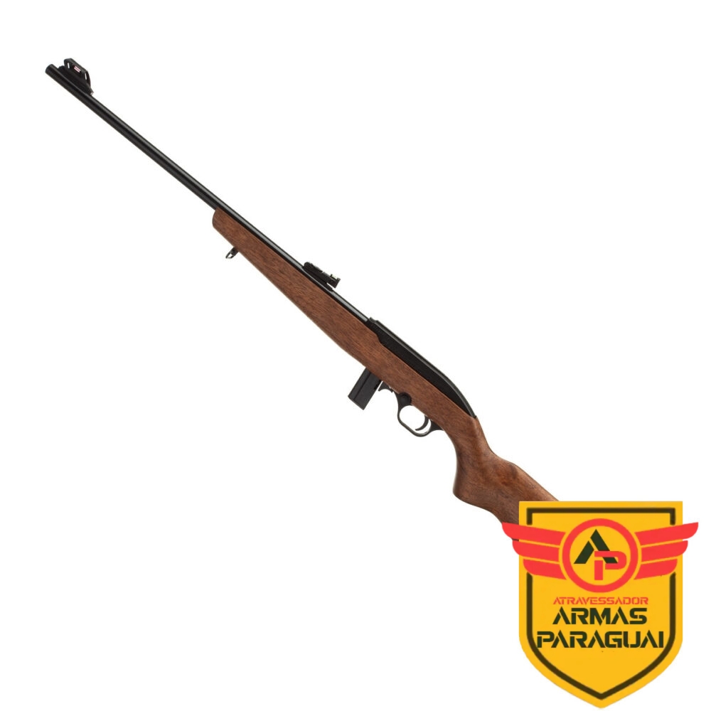 Rifle CBC 7022 Semiautomático Calibre .22LR Cano 21" Oxidado Coronha Madeira