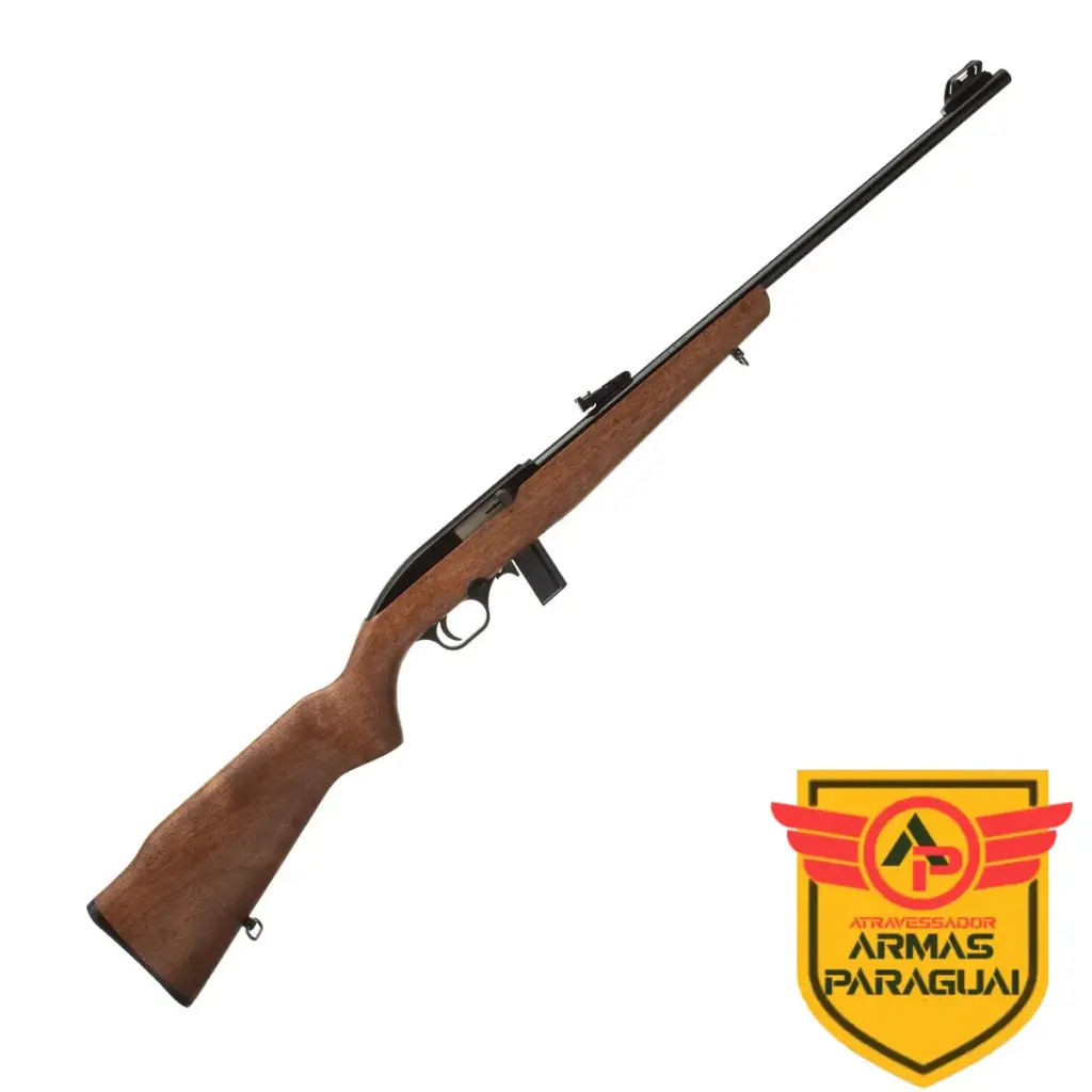 Rifle CBC 7022 Semiautomático Calibre .22LR Cano 21″ Oxidado Coronha Madeira