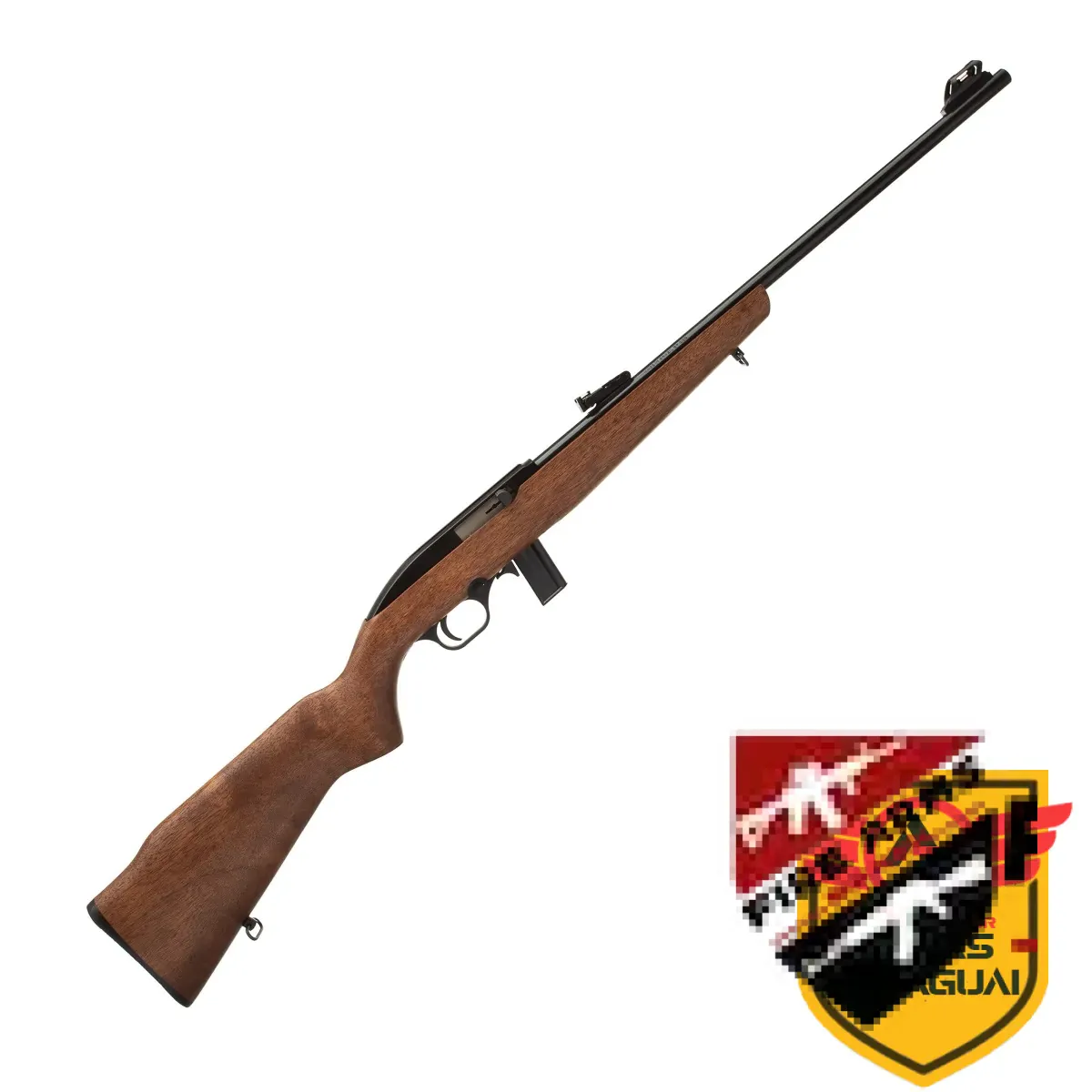 Rifle CBC 7022 Semiautomático Calibre .22LR Cano 21″ Oxidado Coronha Madeira
