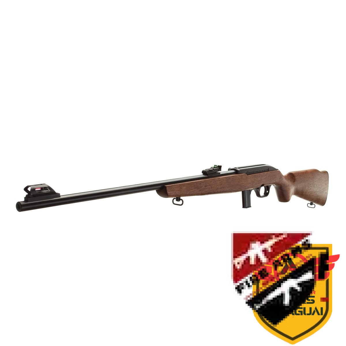 Rifle CBC 7022 Semiautomático Calibre .22LR Cano 21″ Oxidado Coronha Madeira