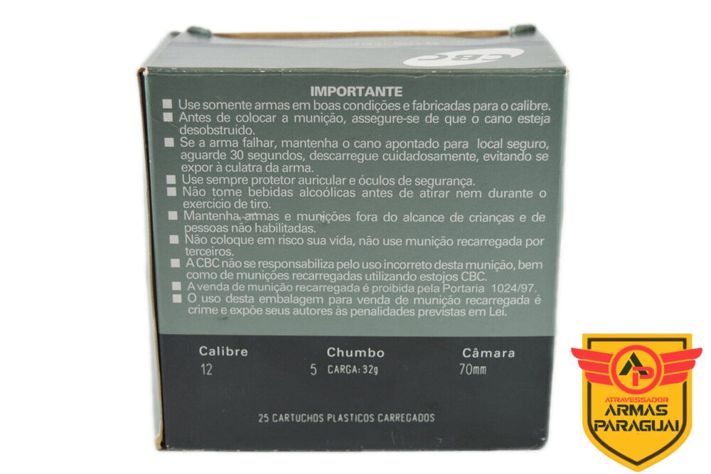 Munição CBC Cal. 12 32g Chumbo 5: Qualidade e Precisão