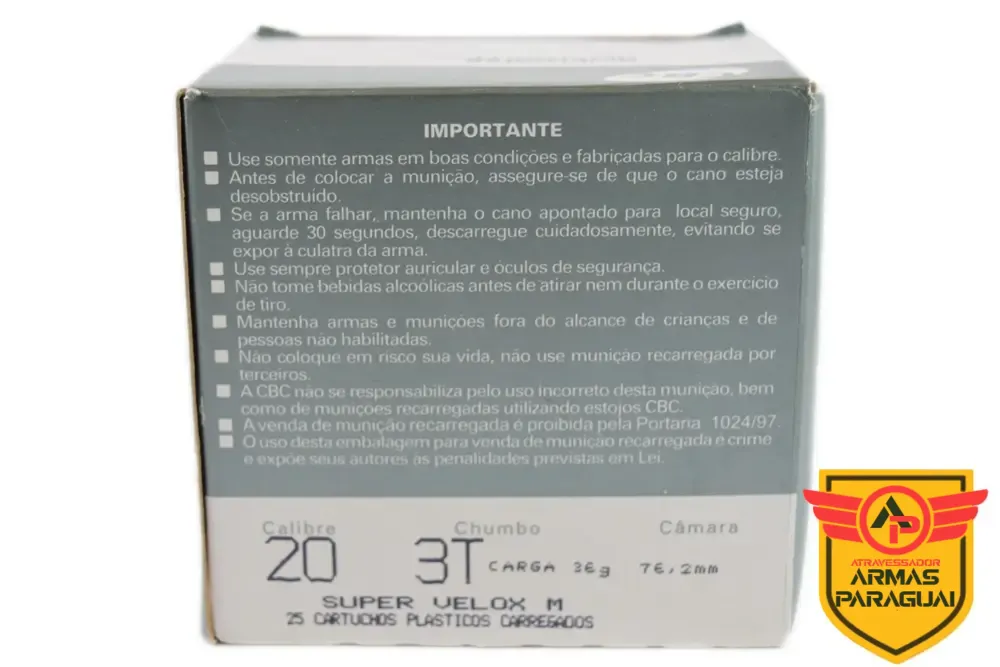 Munição CBC Cal. 20 36g