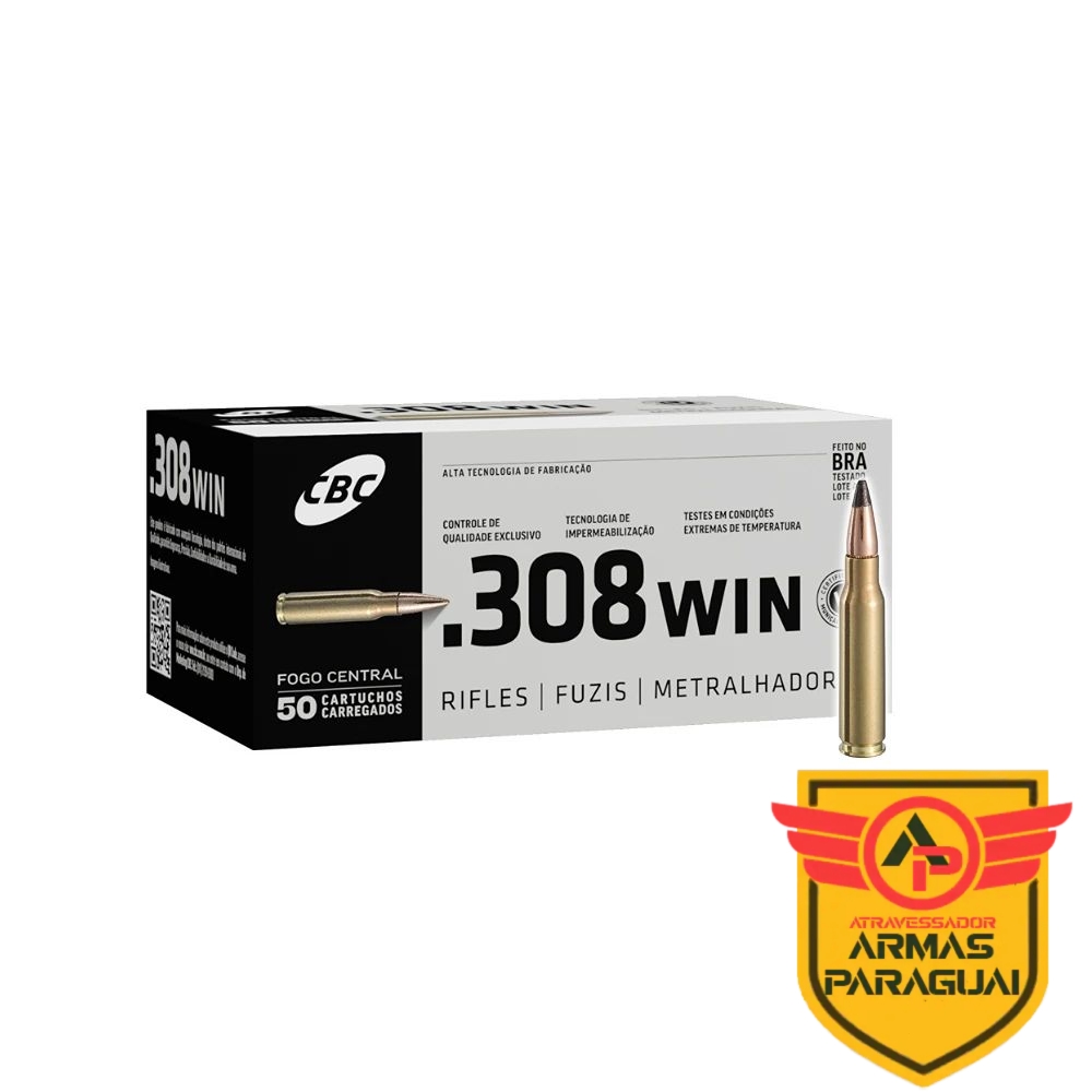 Munição CBC .308 Winchester EXPT 150gr - 50 un