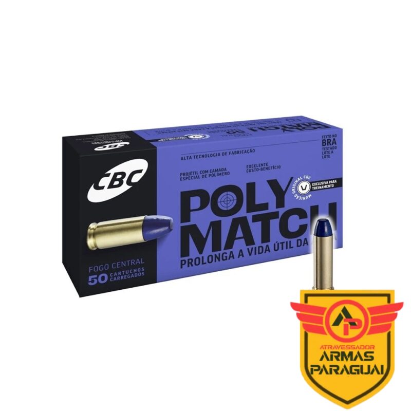 Munição CBC Polymatch .38 SPL LPC 158gr - CX 50un
