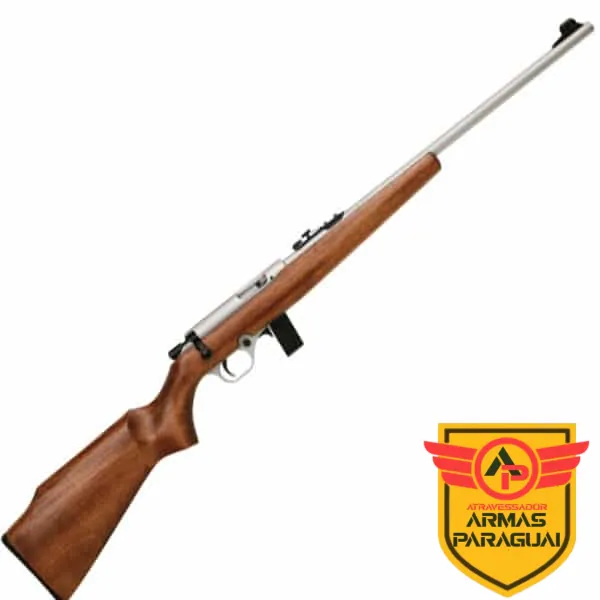 RIFLE CBC 8022 CALIBRE 22 LR 10 TIROS MADEIRA CROMADO