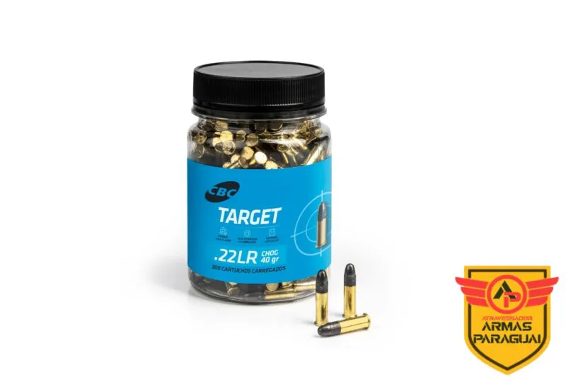 PACOTE MUNIÇÃO CBC .22 LR TARGET CHOG 300 MUNIÇÕES 40GR