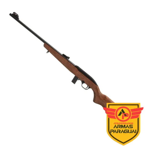Rifle CBC 7022 Semiautomático Calibre .22LR Cano 21" Oxidado Coronha Madeira