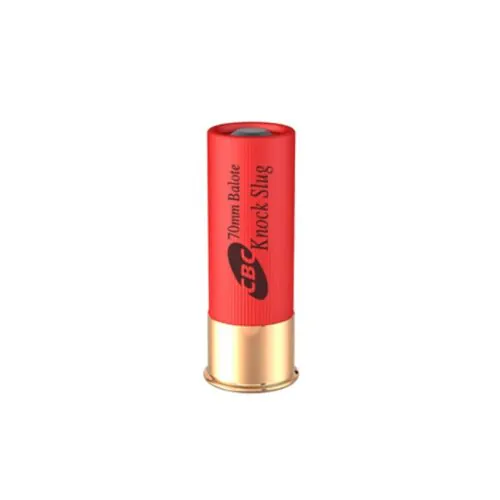 Munição CBC Calibre 12 Câmara 70mm Balote Knock Slug - KNOCK VELOX - CX 125un - 5 Caixas