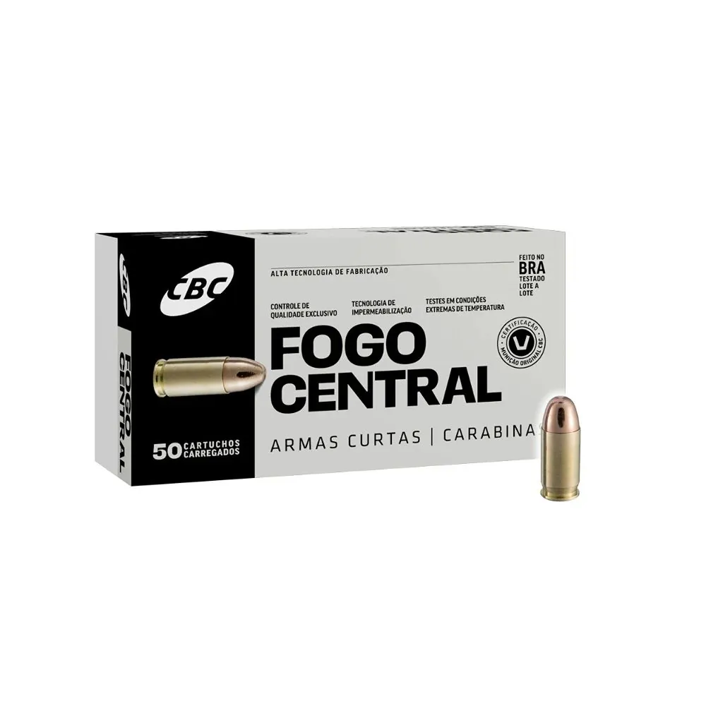 Munição CBC TREINA .380 ACP 95gr - CX 50un