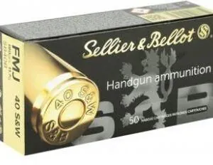 MUNIÇÃO SELLIER & BELLOT .40 S&W FMJ 165GRS