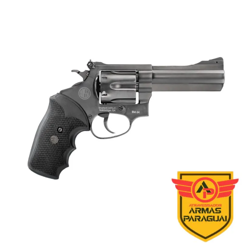 REVÓLVER ROSSI RM64 CAL. .38 SPL TUNG CABO BORRACHA